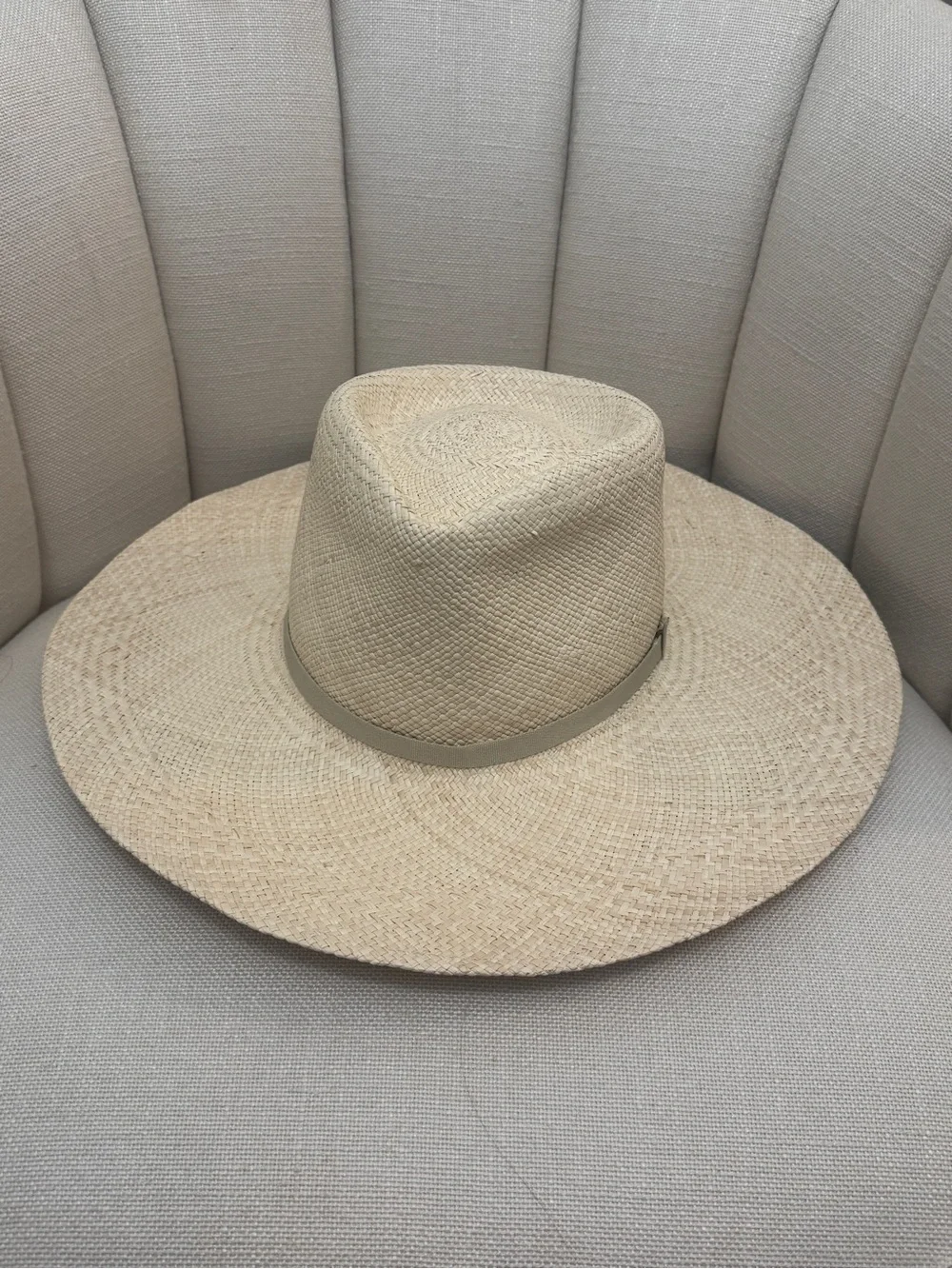 Cuyana wide brimmed straw hat